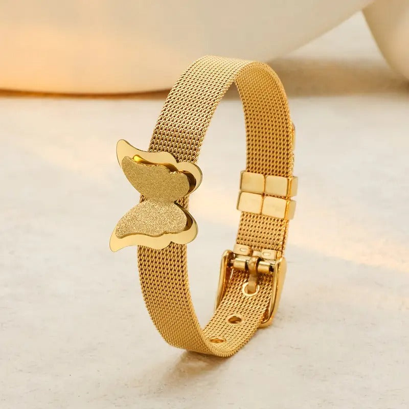 Stainless Steel Butterfly Bracelet