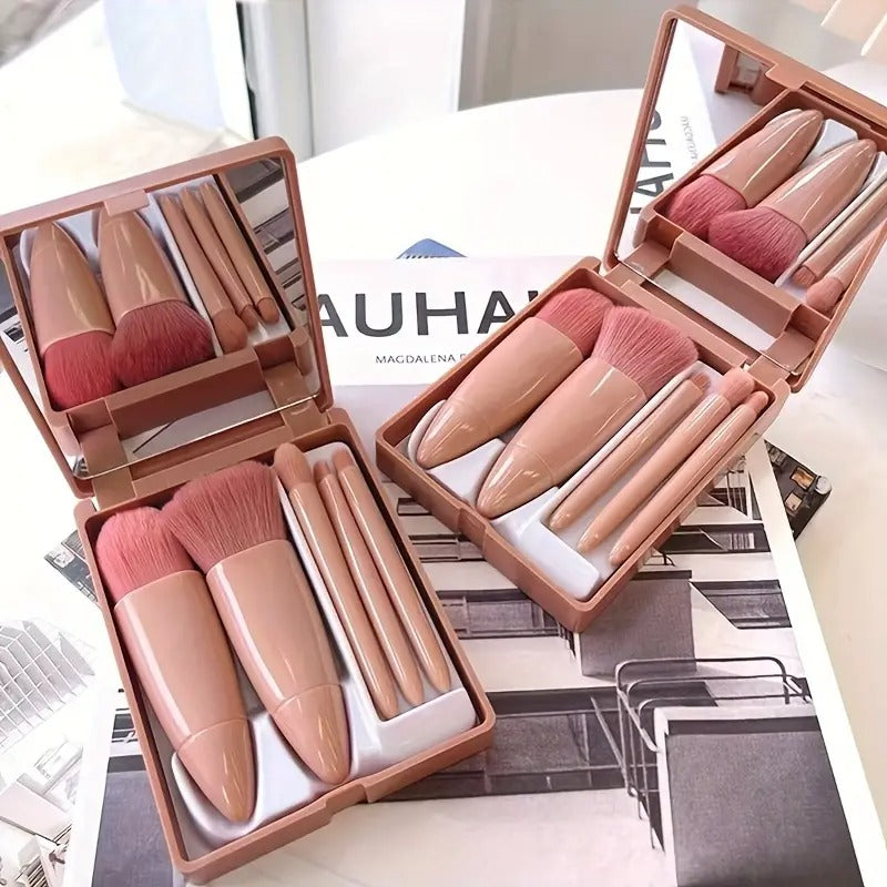 5-in-1 Portable Makeup Brush Set