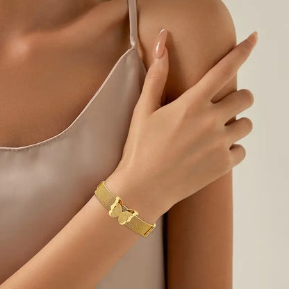 Stainless Steel Butterfly Bracelet